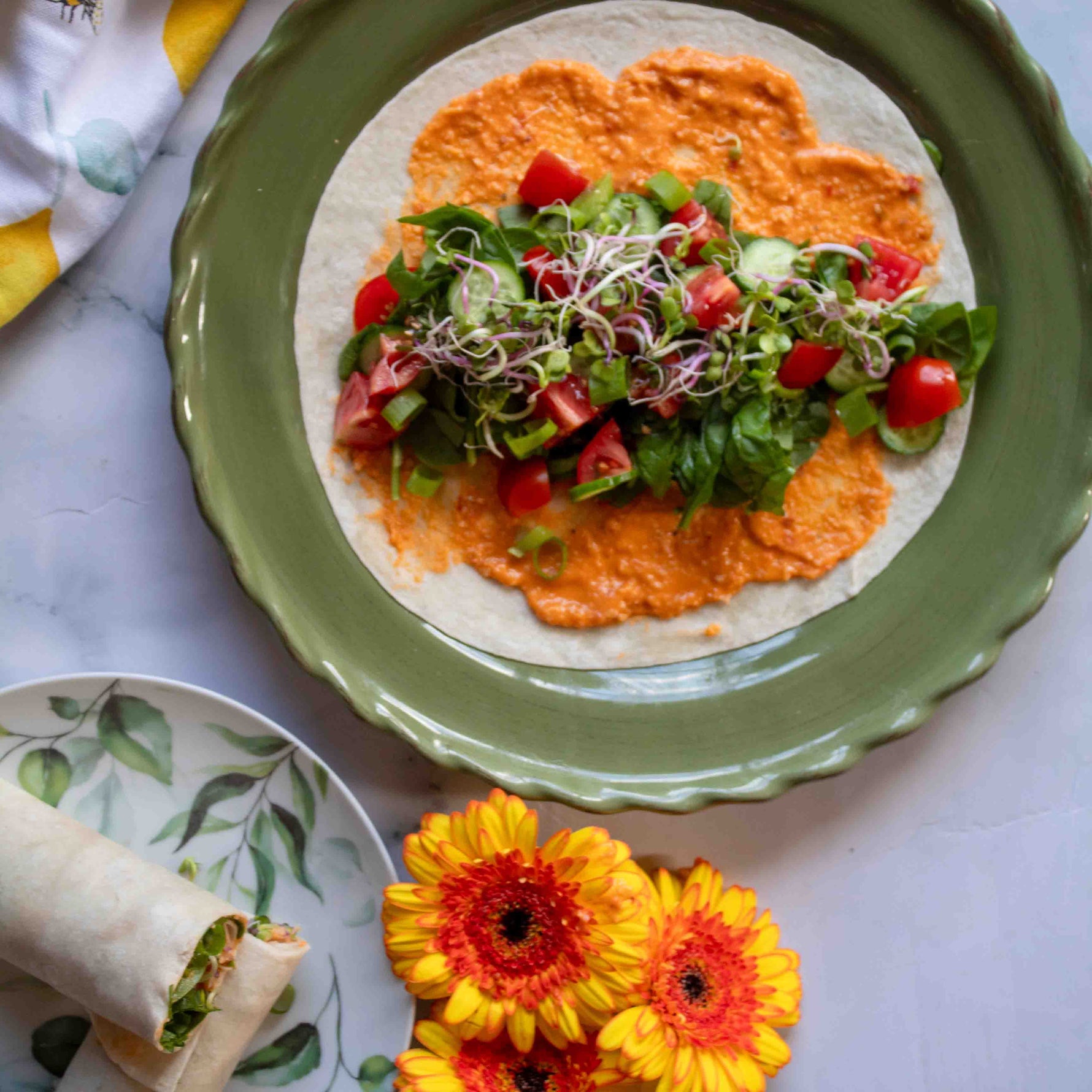 Garden Vegetable Breakfast Wraps